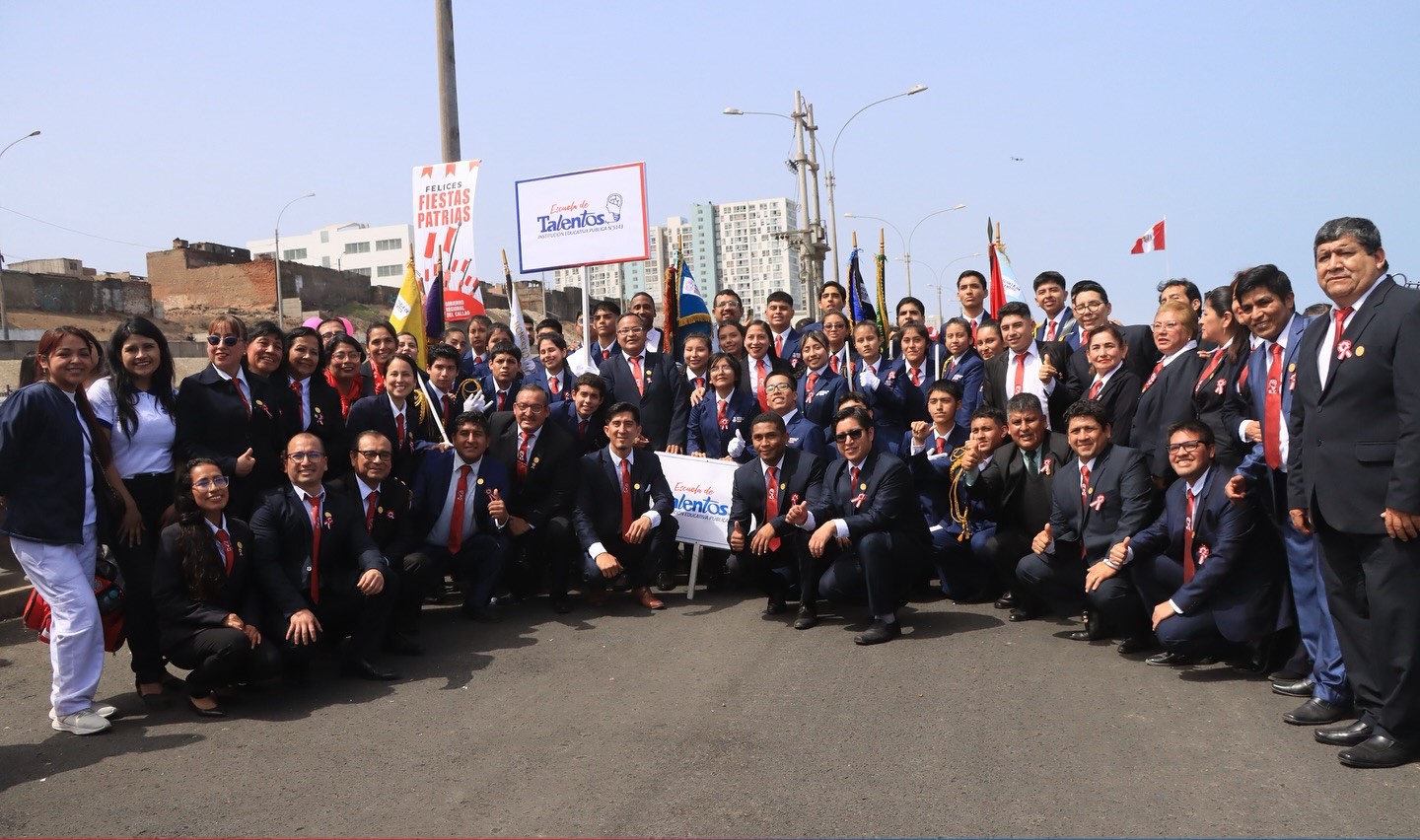 LA ESCUELA DE TALENTOS SE HACE PRESENTE EN EL DESFILE DEL GOBIERNO REGIONAL DEL CALLAO